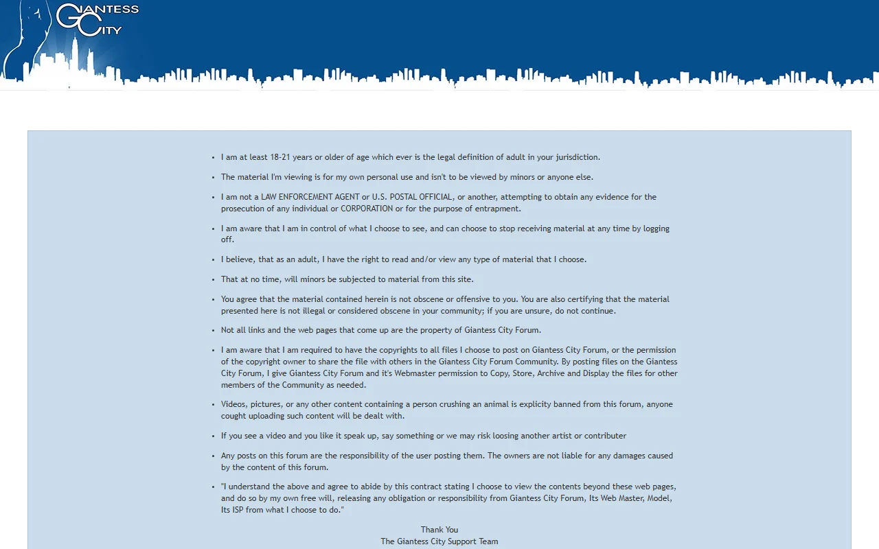 Screenshot of Giantesscity